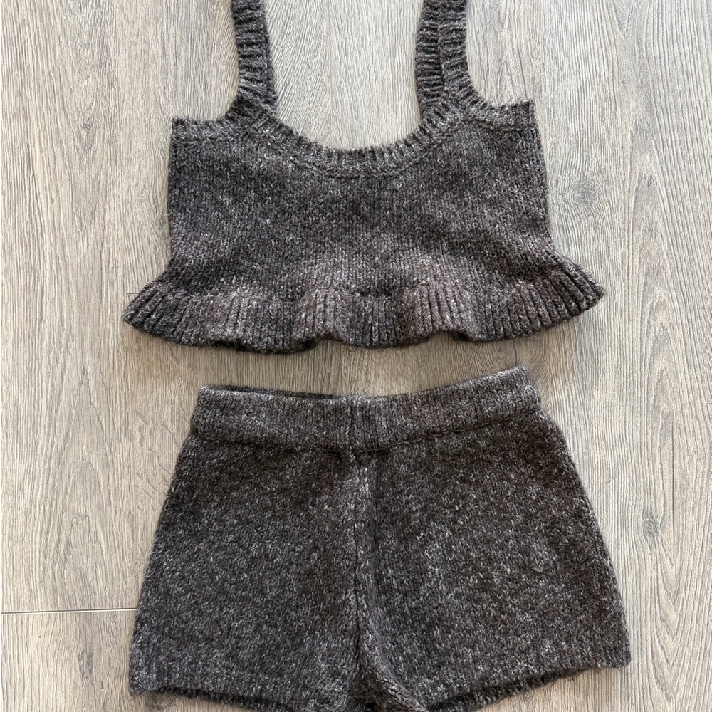 Zara Brown Knit Set